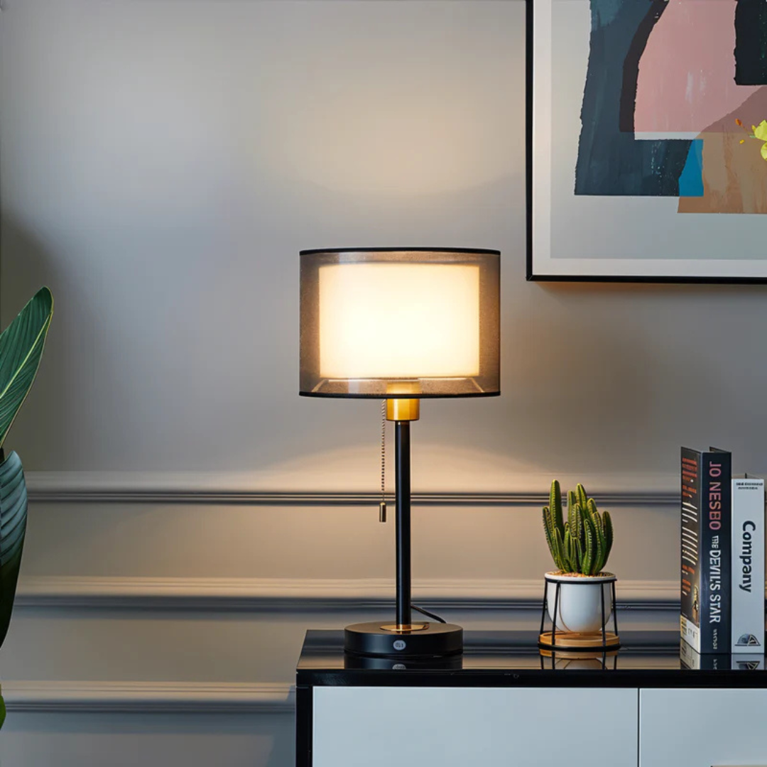 Junips | Table Lamp with Double Fabric Shade