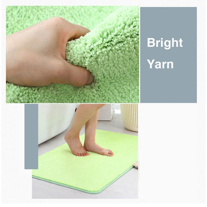 Junips | Feblilac Solid Color Tufted Bath Mat, Multiple Sizes Bath Mat, Pure Non-Slip Bath Mat