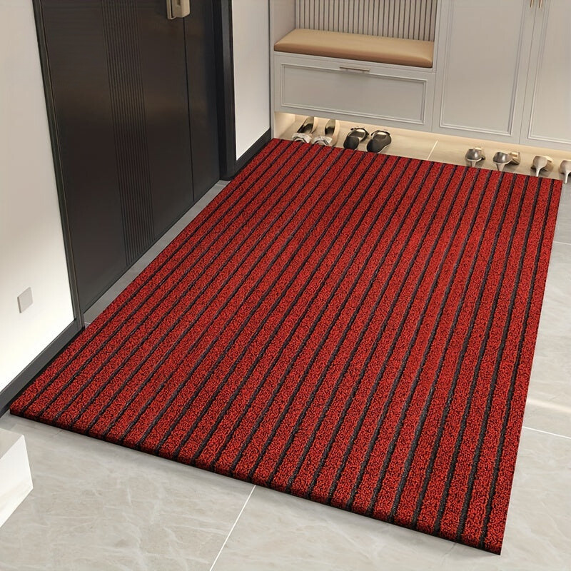Junips | All-Season Weatherproof Doormat – Abrasion-Resistant Striped Doormat, Non-Slip, Stain and Fade Resistant, Low Profile Mat for Indoor and Outdoor