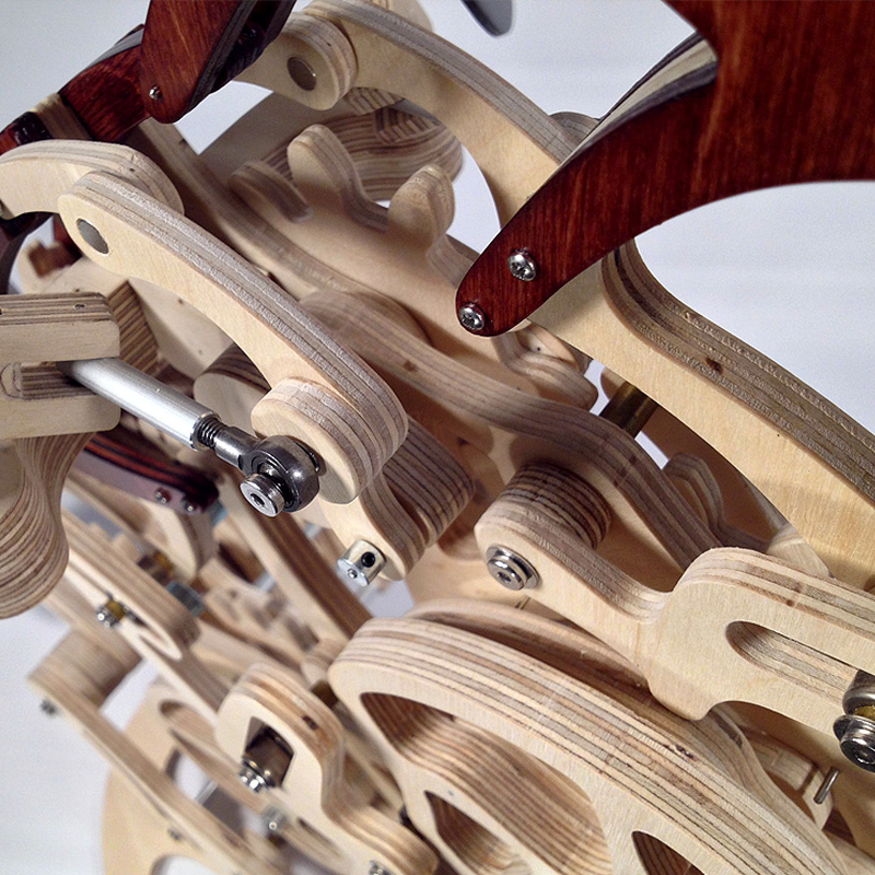 Junips | Wood Kinetic Hummingbird Sculpture