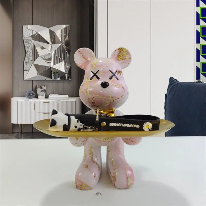 Junips | Bear statue with tray