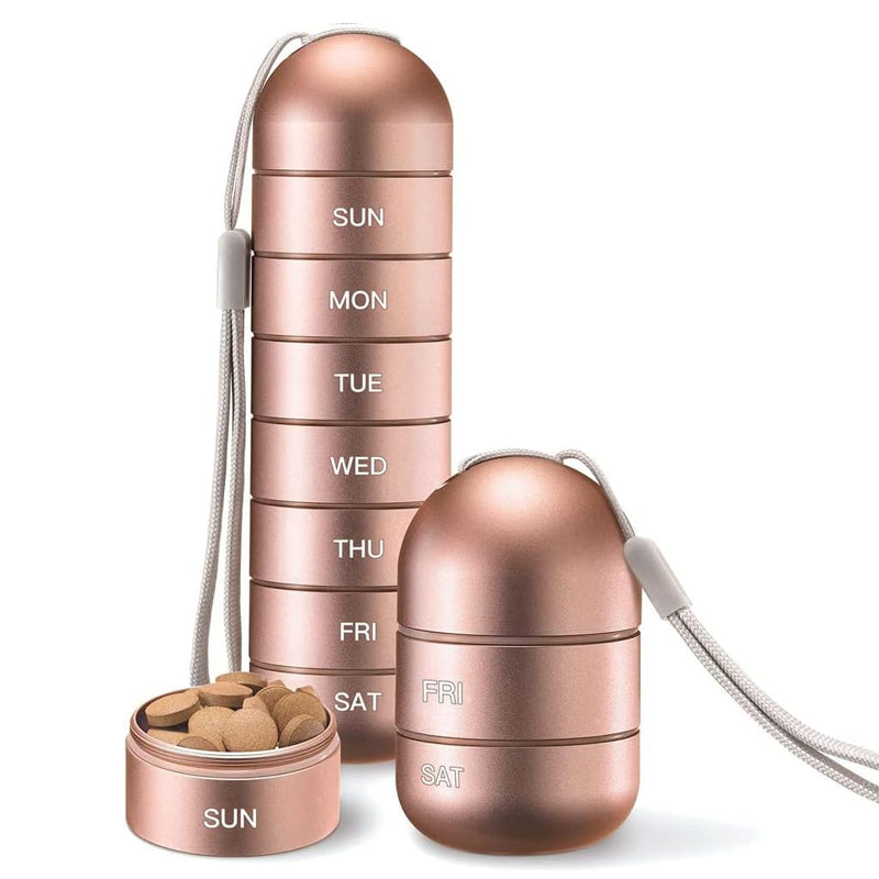 Junips | 7-Day Portable Pill Organizer for Travel