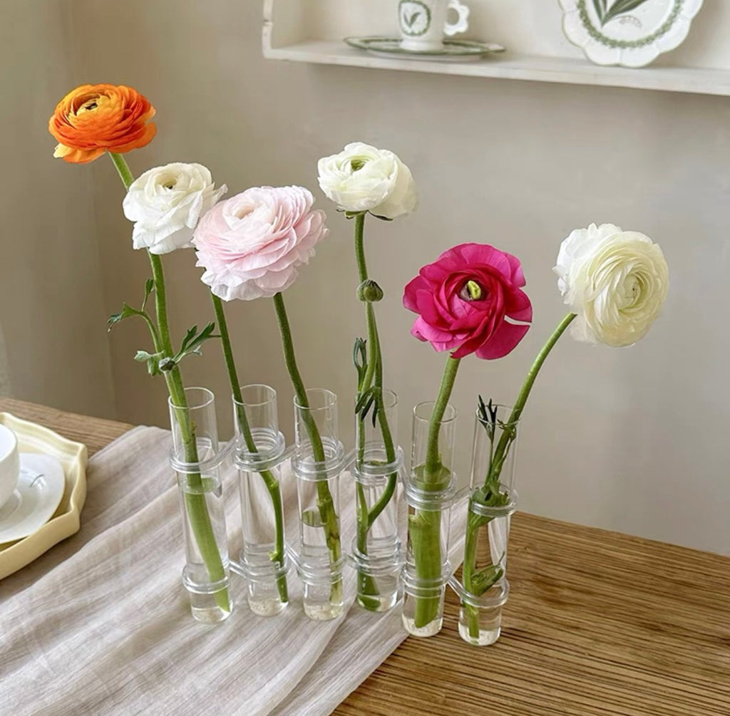 Junips | Flexible Flower Vases with Hinges | Modern Glass Tube Vase