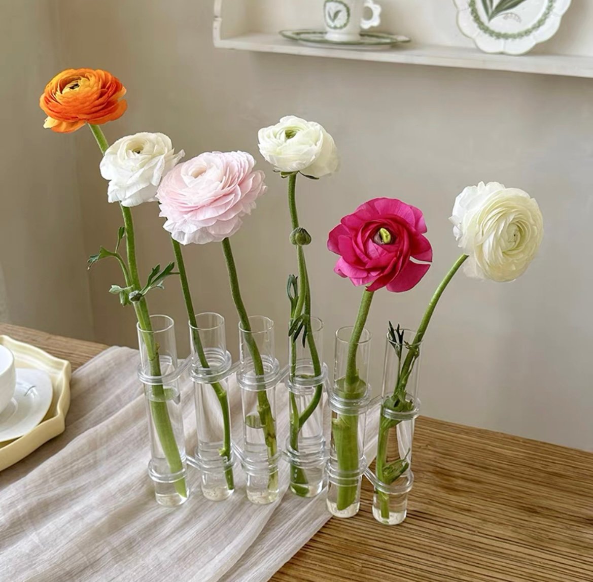 Junips | Flexible Flower Vases with Hinges | Modern Glass Tube Vase