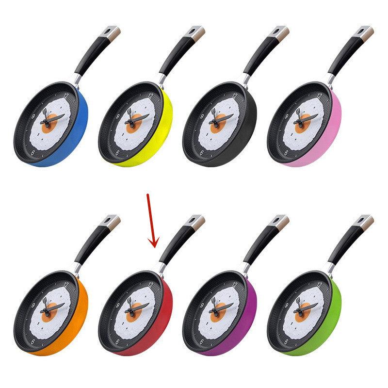 Junips | Fried Egg Pan Clock Silent Clock Wall Clock Wall Clock