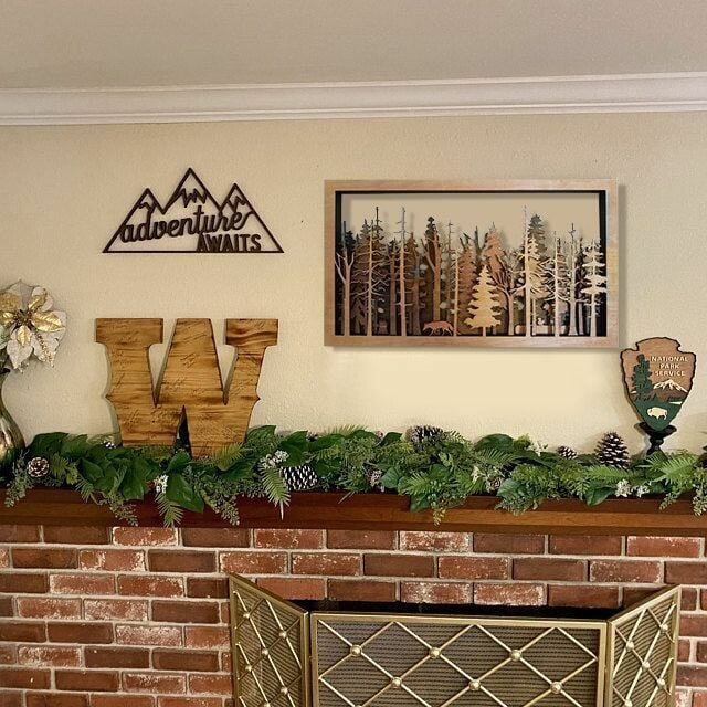 Junips | Wall Decor - WoodForrest 3D - Enchanting Forest Scene - Fox & Tree Shadow