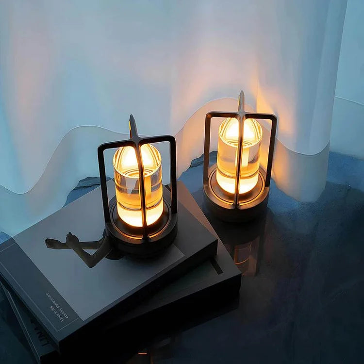 Junips | Table Lamp Crystal Glass Rechargeable Light