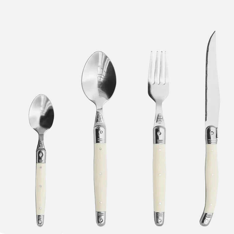 Junips | IvoryElegance – Luxury Laguiole Cutlery Set with Timeless Style