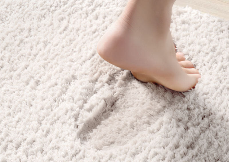 Junips | Feblilac Get Naked White Floor Bathroom Mat, 50x80cm Bathroom Rug, Plush Water-Absorbent, Non-Slip Toilet Mat, Artificial Bathroom Mats, Best Bath Rugs