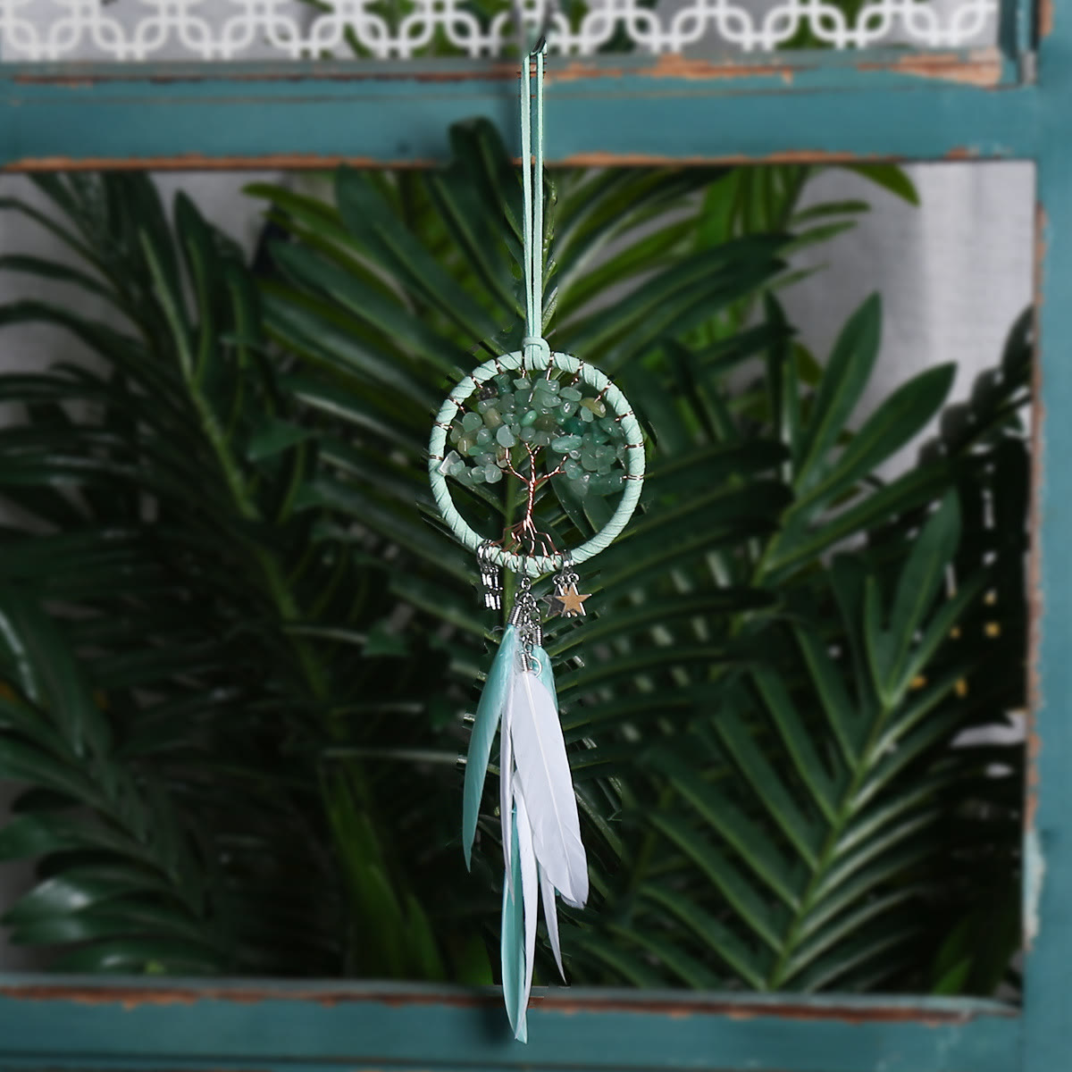 Junips | Frendorf Tree of Life Gemstone Dreamcatcher Hanging Jewelry