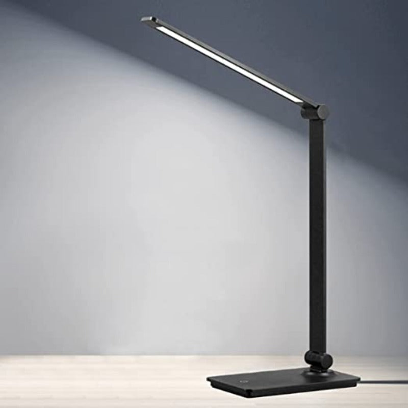 Junips | LED desk lamp, touch control desk lamp with 3 brightness levels, dimmable office lamp with adjustable arm, foldable table lamp for desk bedroom nightstand office