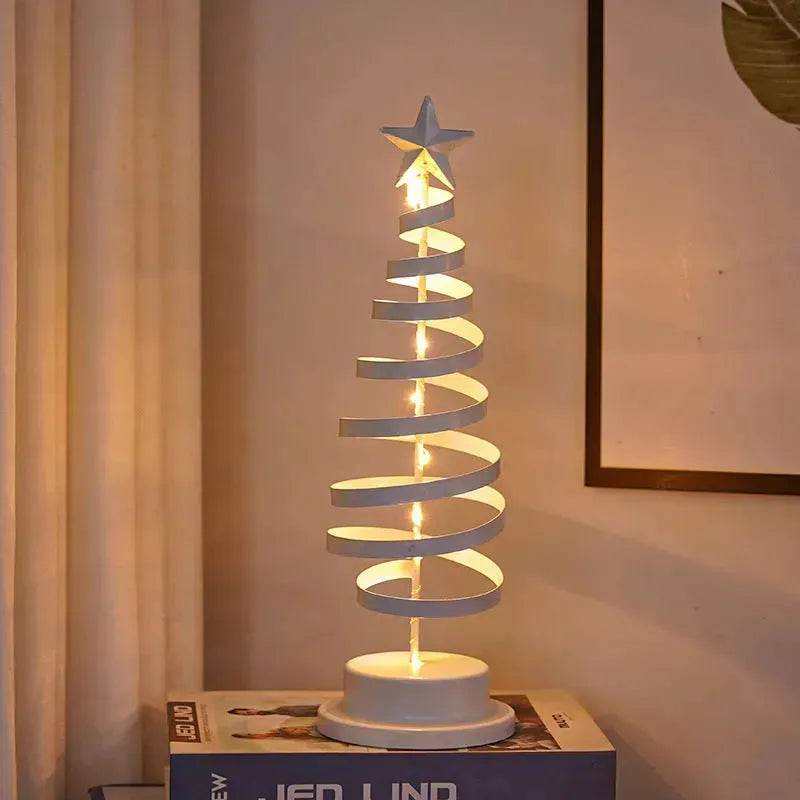 Junips | Spiral LED Light Christmas Tree Decoration Night Light Ornaments
