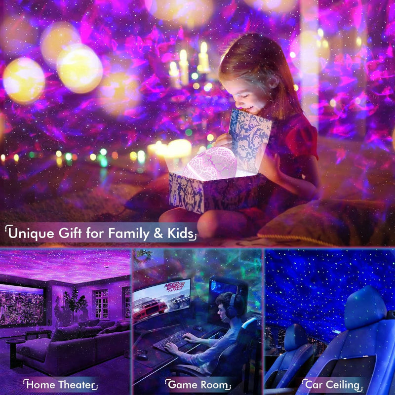 Junips | 4 In 1 Star and Galaxy Projector with Bluetooth Speaker