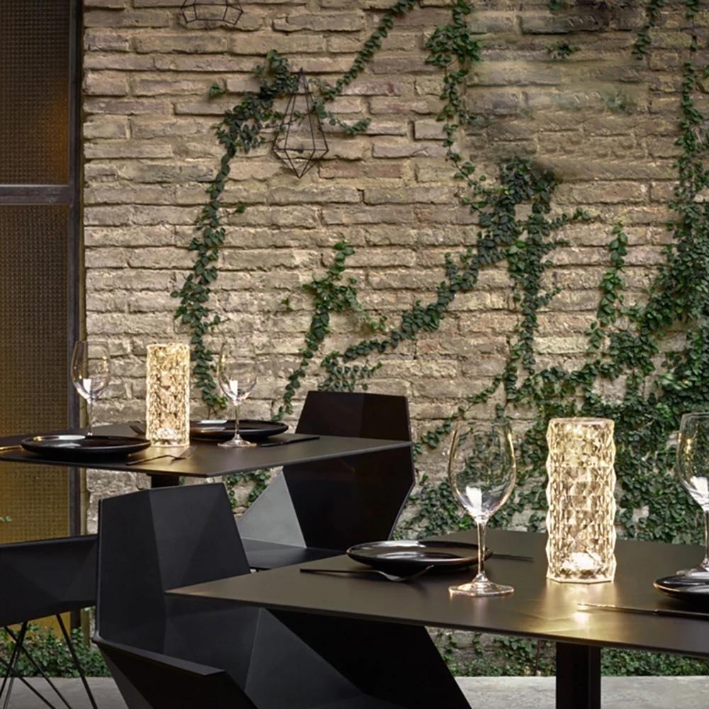 Junips | Rose Rays Crystal Diamond Table Lamp