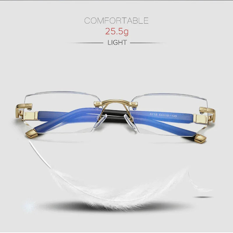 Junips | Progressive reading glasses with high hardness and anti-blue light filter for distance and near viewing