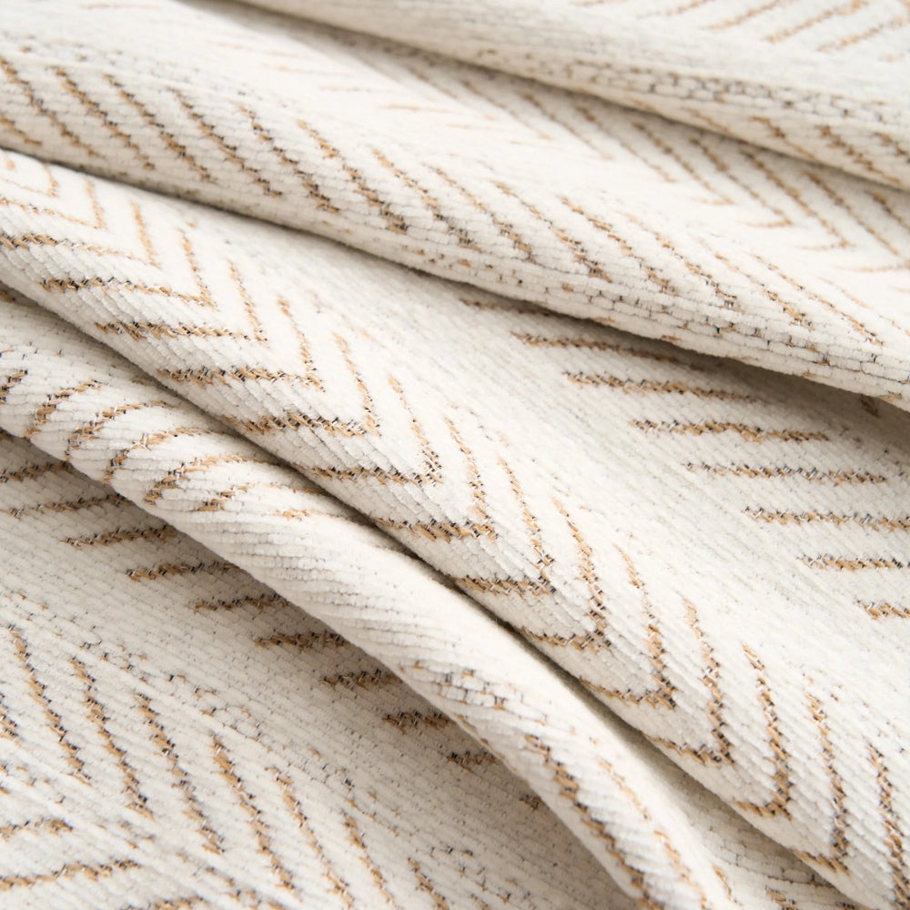 Junips | Herringbone Chenille Tassels Sofa Cover