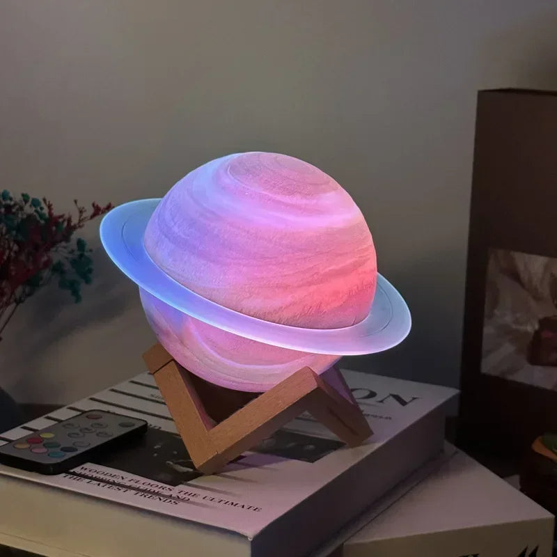 Junips | Galaxy Saturn Bluetooth Speaker with Night Light