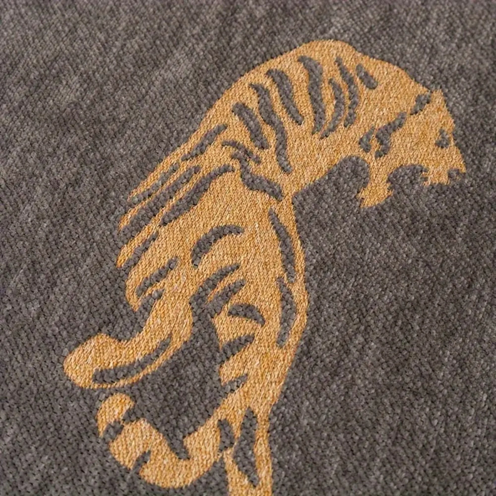 Junips | Safari Tiger Chenille Sofa Cover