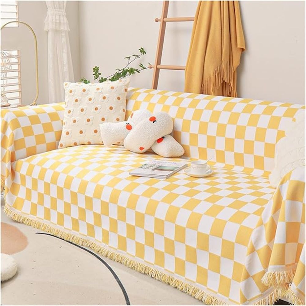 Junips | Checkerboard Anti-Scratch Sofa Cover