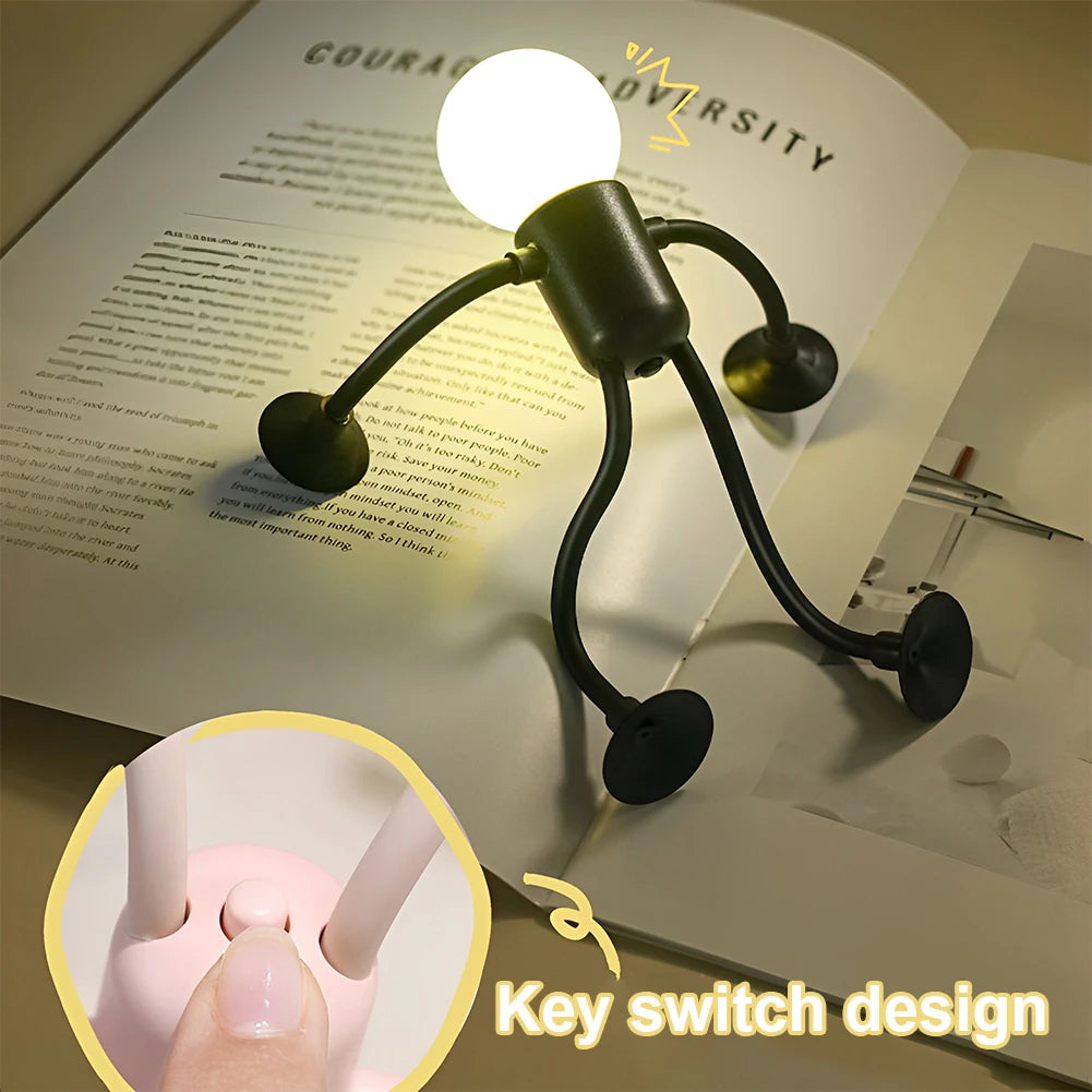 Junips | Creative Bendable Cartoon Night Light with Suction