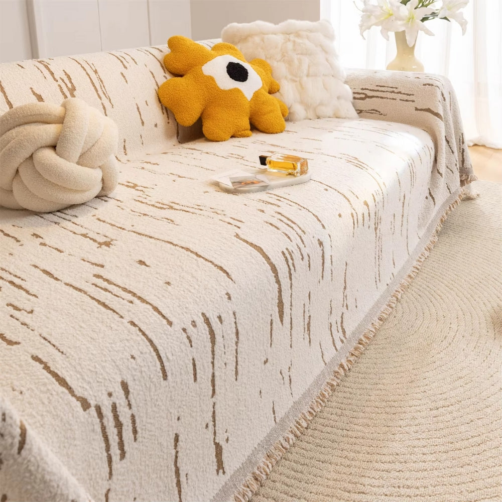 Junips | Driftwood Tassel Sofa Cover