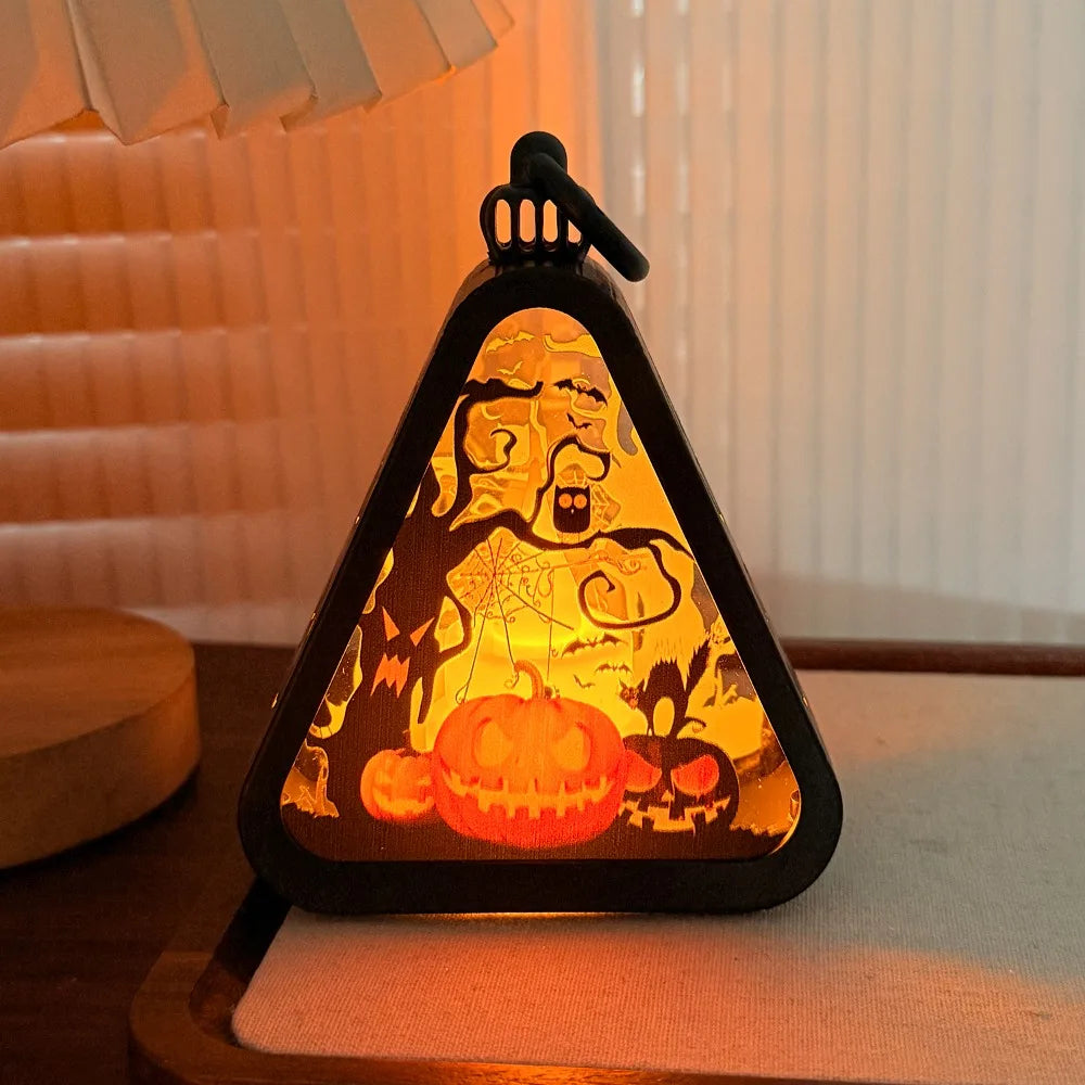 Junips | Halloween Decor Triangle Table Lamp