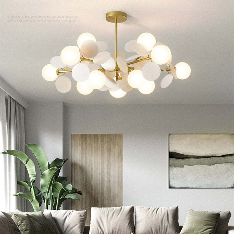 Junips | Flower Branch Chandelier Living Room