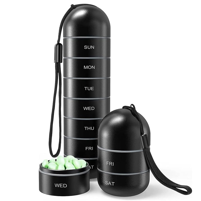 Junips | 7-Day Portable Pill Organizer for Travel