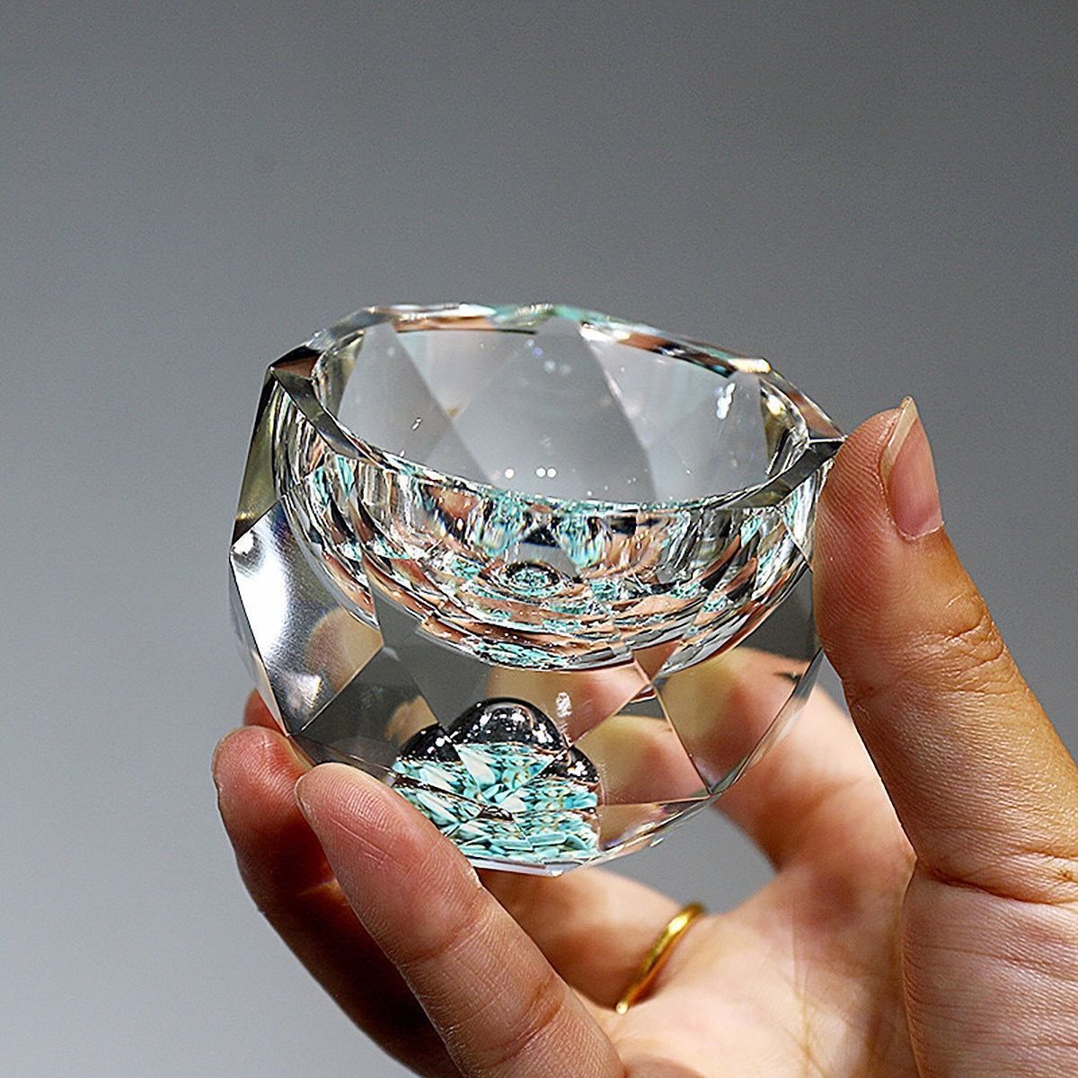 Junips | 50ml diamond-cut crystal drinking glasses vodka shot glasses wine glasses whiskey glasses spirits sake soju brandy tea cup
