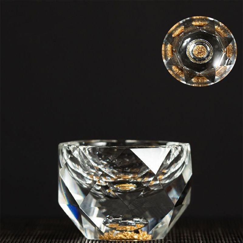 Junips | 50ml diamond-cut crystal drinking glasses vodka shot glasses wine glasses whiskey glasses spirits sake soju brandy tea cup