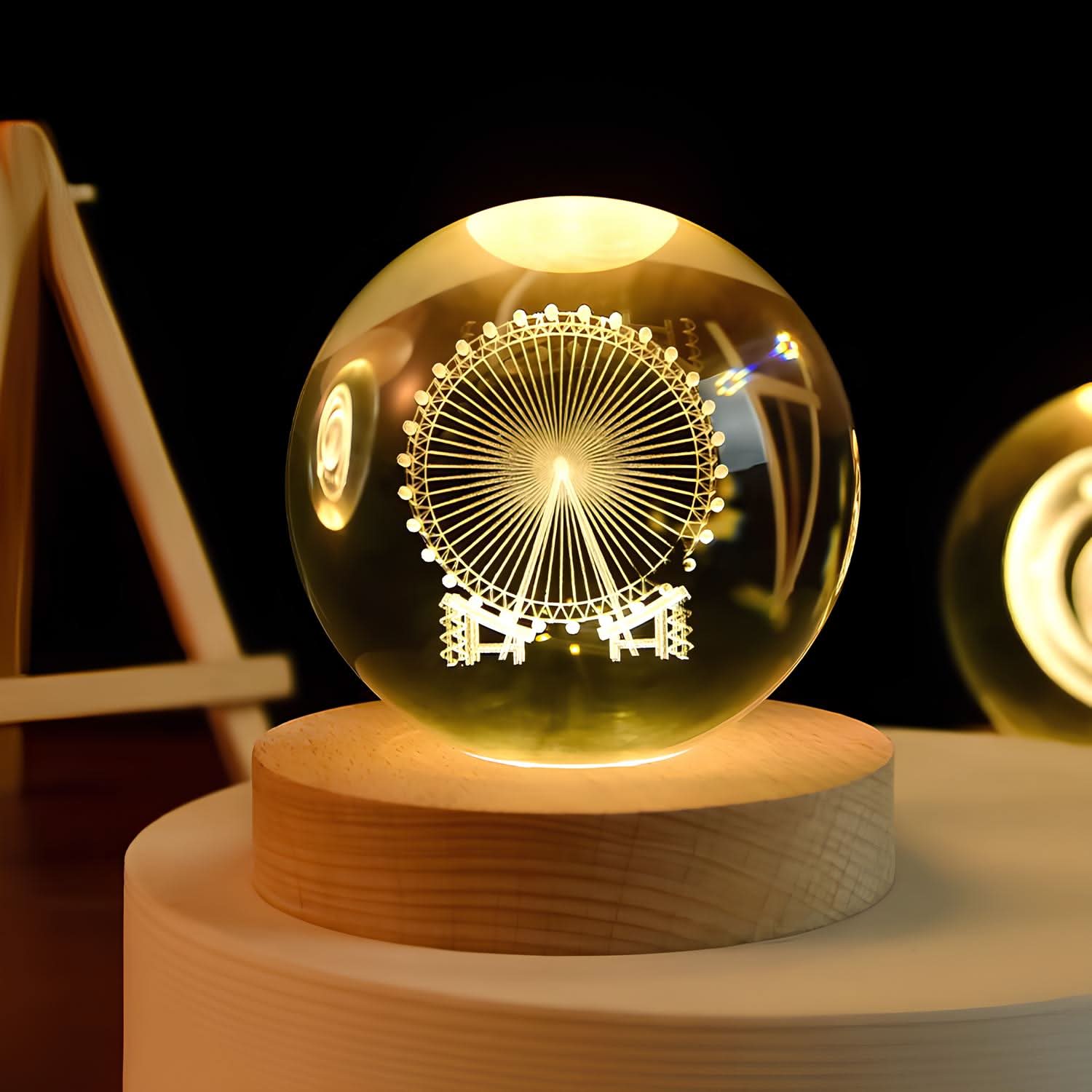 Junips | Luminous Crystal Ball LED Night Light Decor
