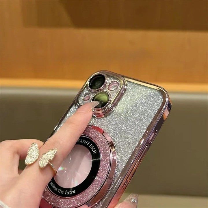 Junips | Glitter Magnetic Ring Stand Phone Case