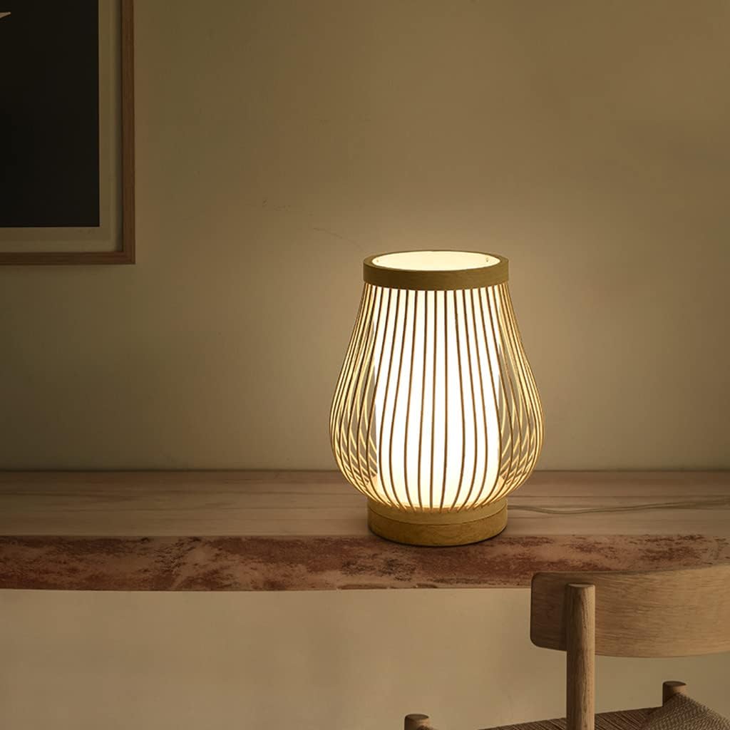 Junips | Zen-Inspired Bamboo Table Lamp for Bedroom and Living Room