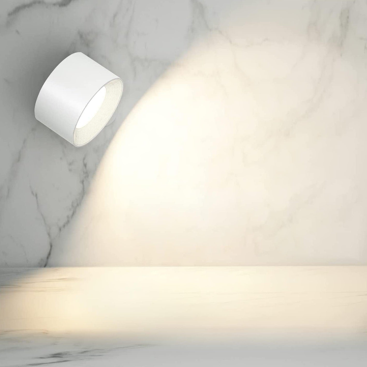 Junips | Spotlight Wireless Wall Lamp - 360° Rotation, Dimmable, Rechargeable Wall Light