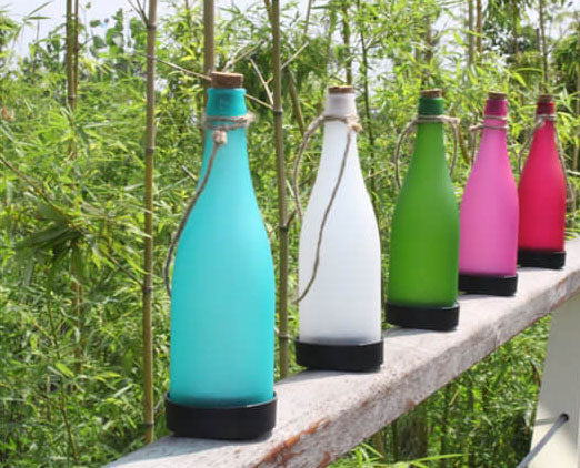 Junips | 5 Piece Solar Wine Bottle Light Outdoor Decoration Plastic LED Hanging Light