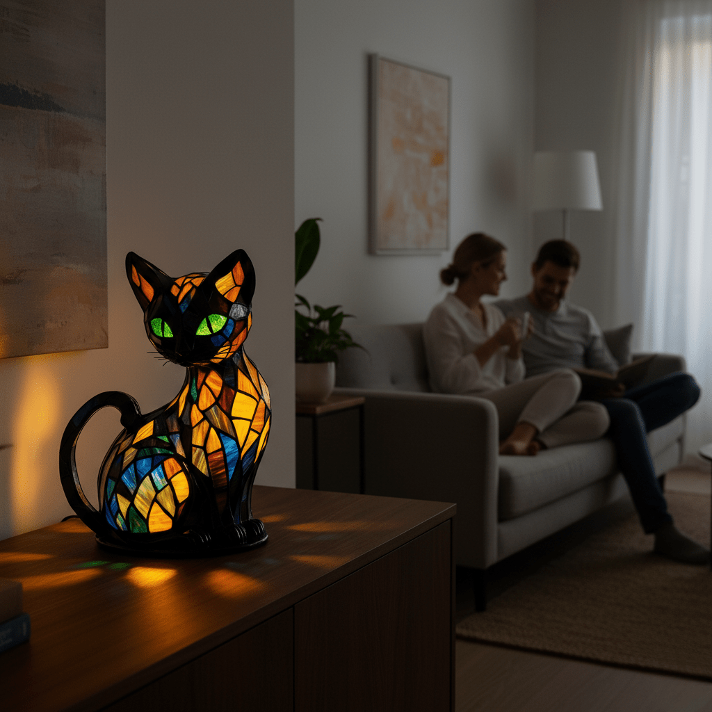 Junips | Playful LED Cat Night Light with Soft Ambient Glow