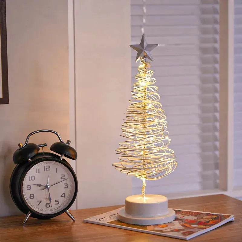 Junips | Spiral LED Light Christmas Tree Decoration Night Light Ornaments