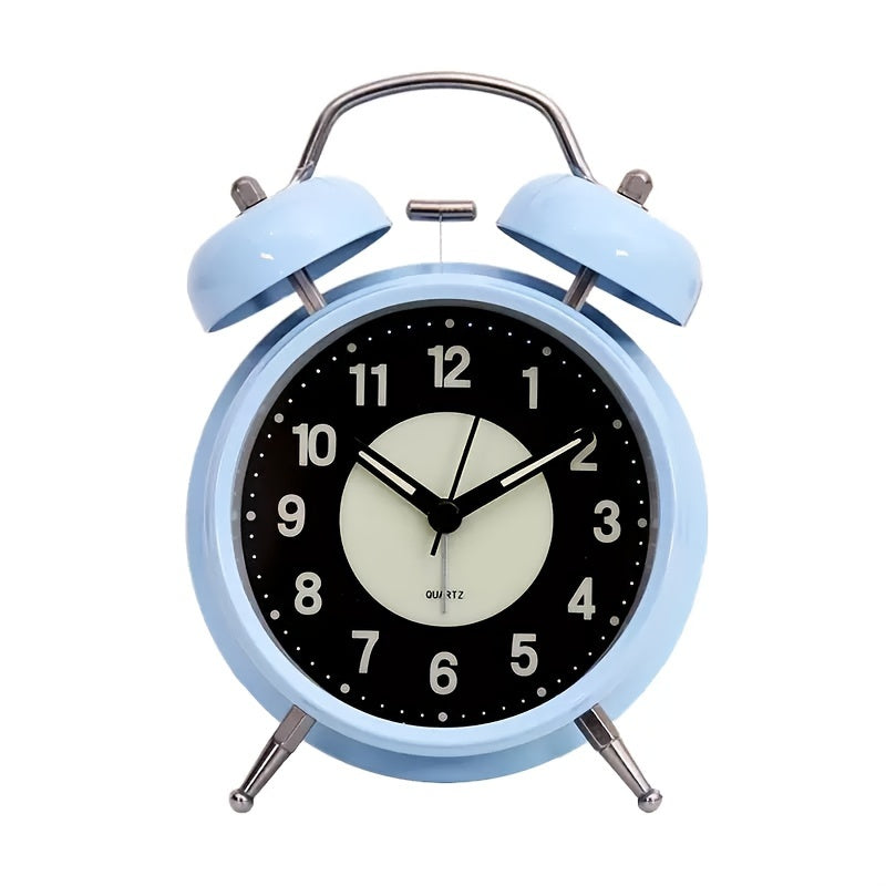 Junips | LuminousTime - Elegant Metal Alarm Clock with Gentle Lighting for Peaceful Mornings and Nights