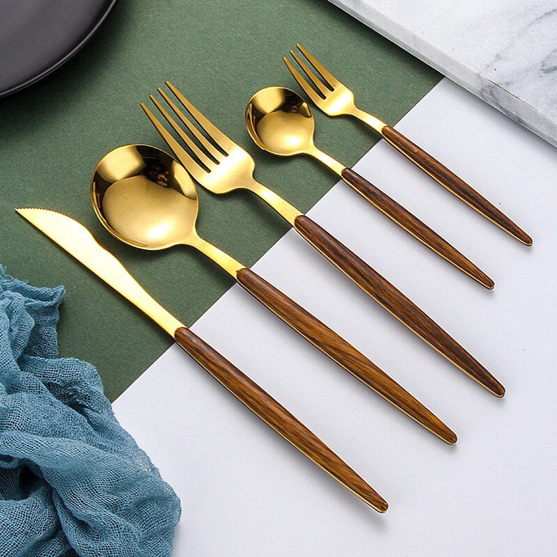 Junips | Wooden Handle Cutlery Set