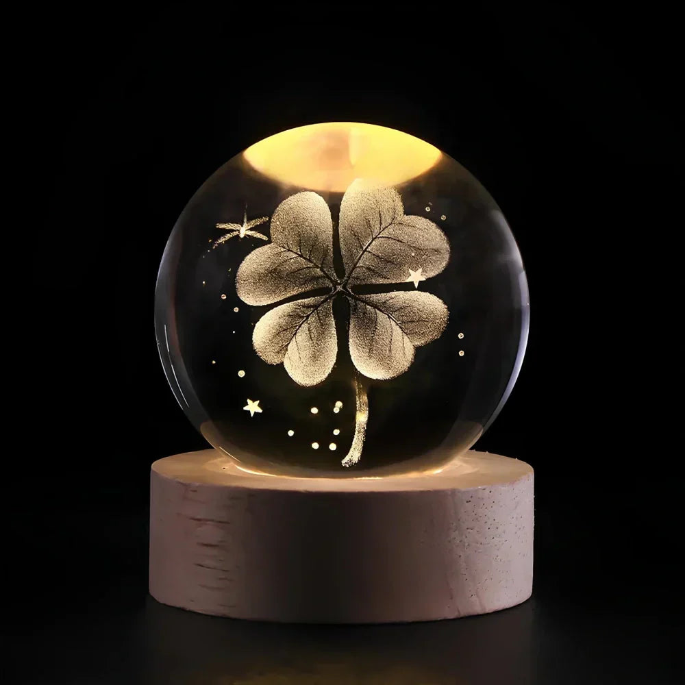 Junips | LED Night Light with 3D Crystal Sphere