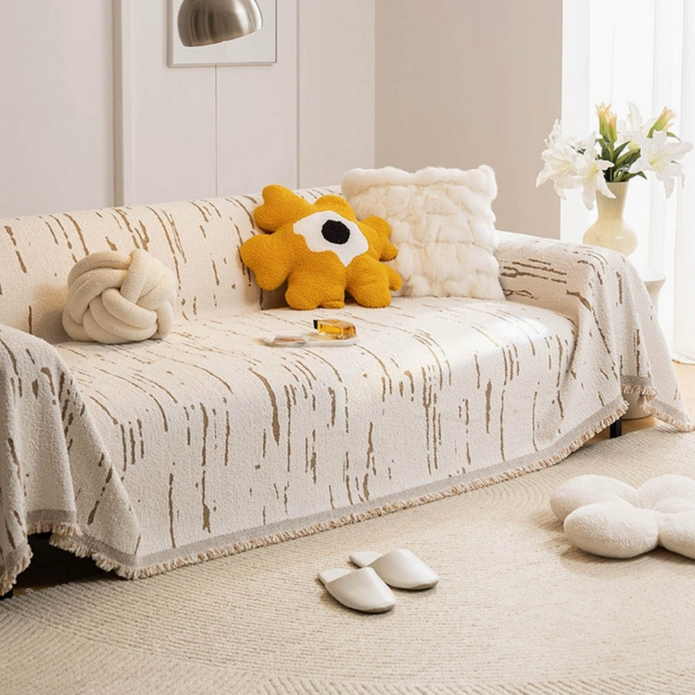 Junips | Driftwood Tassel Sofa Cover