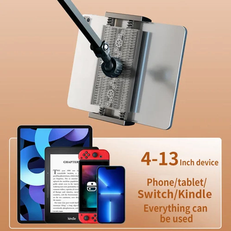 Junips | Extendable, concealed phone/tablet holder at the bed