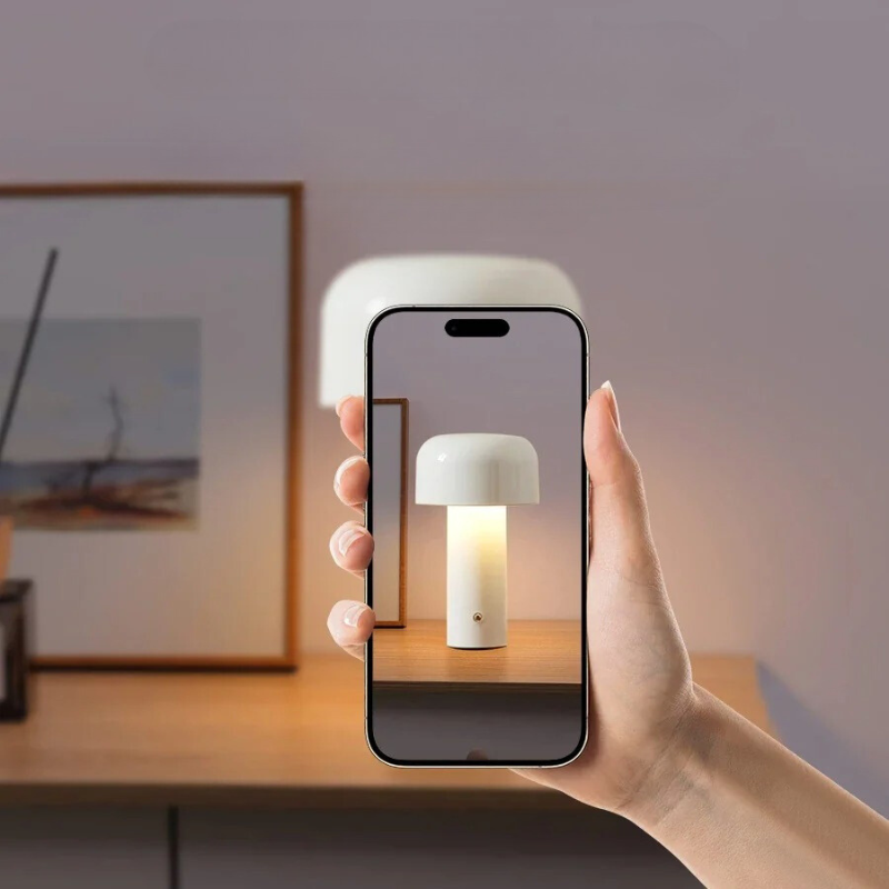 Junips | Frendorf - Rechargeable Mushroom LED Table Lamp for a Cozy Atmosphere