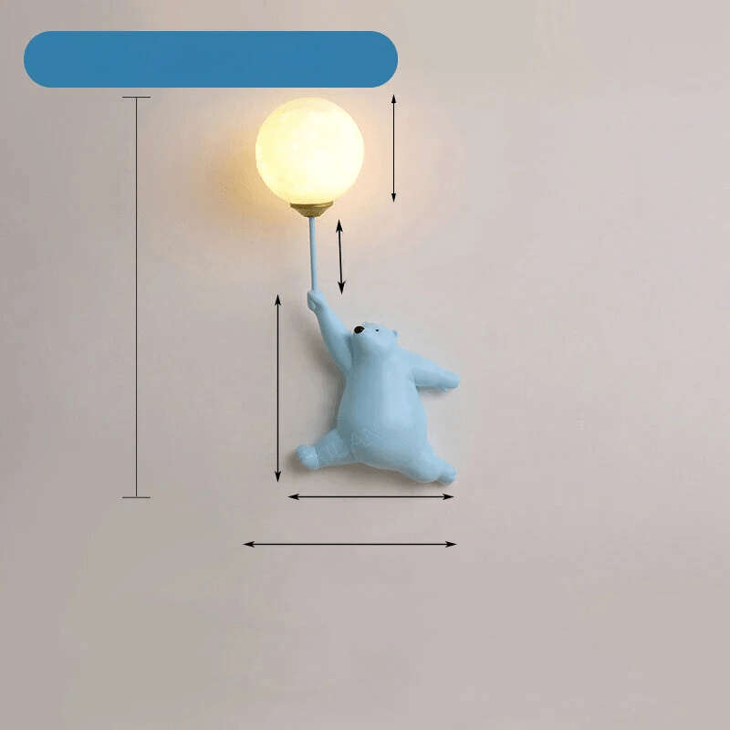 Junips | FairyGlow – Cartoon Wall Light for Kids | Magical Night Light with 3D Moon Design