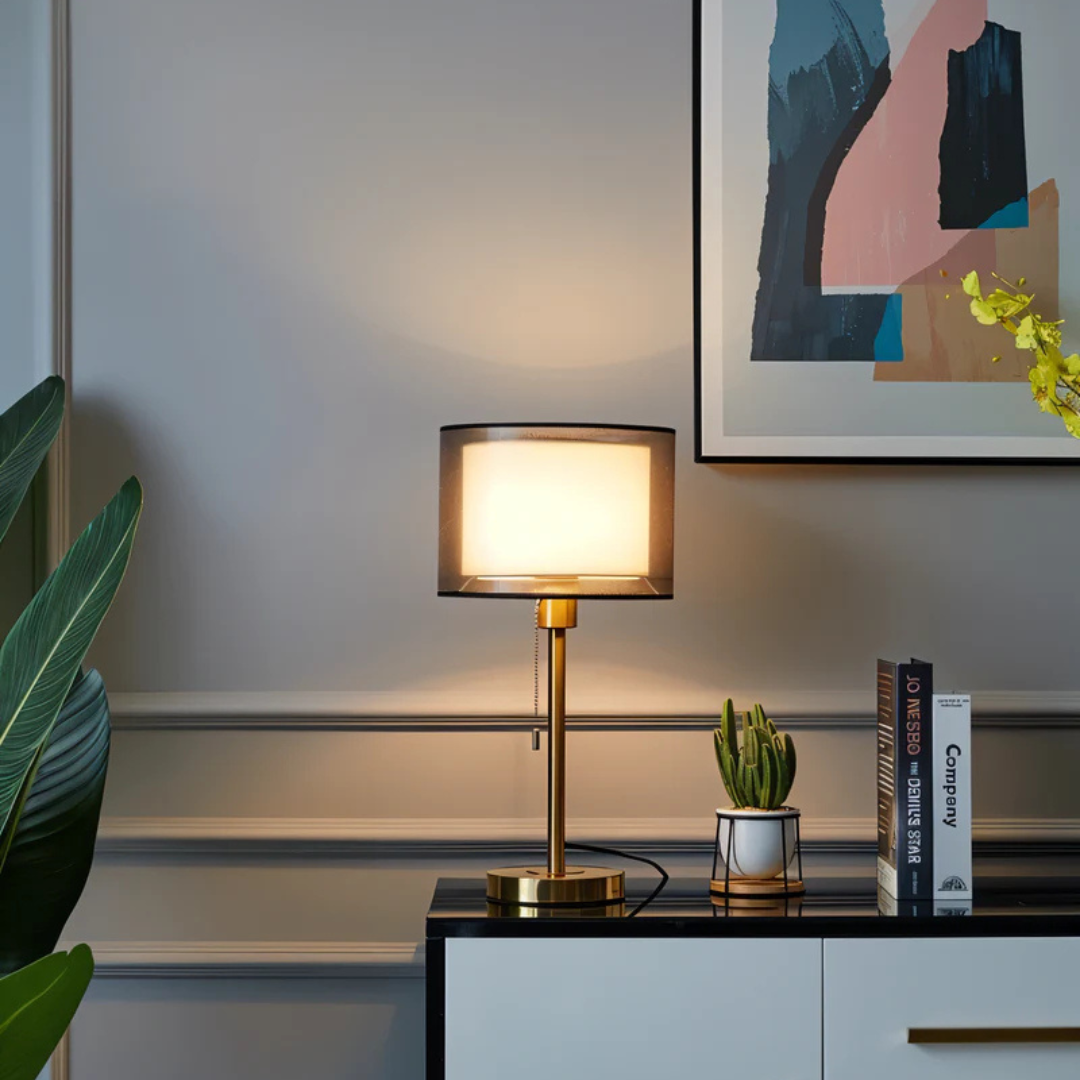 Junips | Table Lamp with Double Fabric Shade