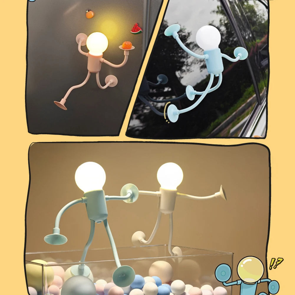 Junips | Creative Bendable Cartoon Night Light with Suction