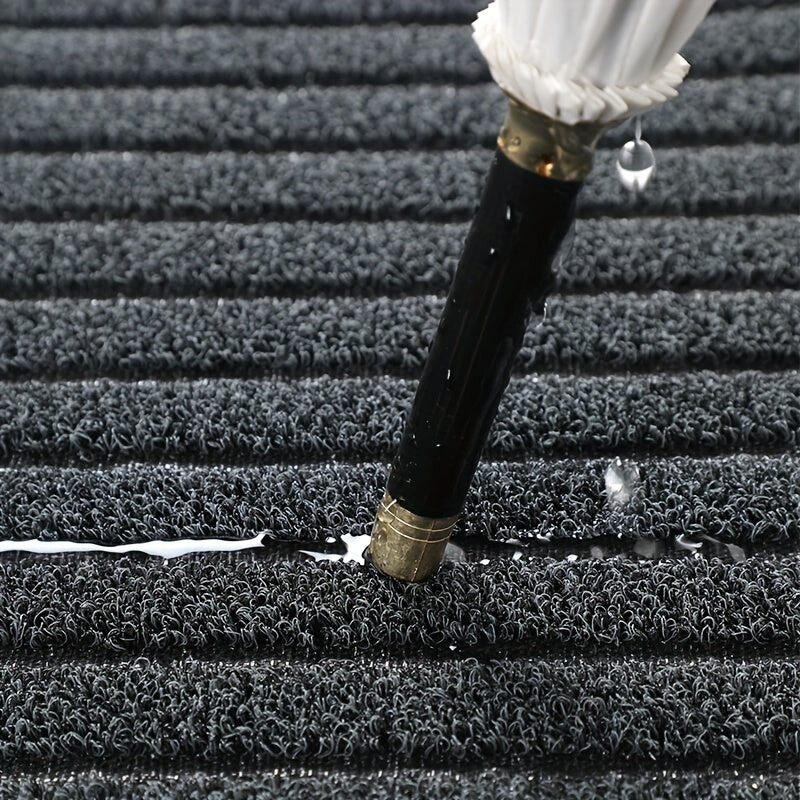 Junips | All-Season Weatherproof Doormat – Abrasion-Resistant Striped Doormat, Non-Slip, Stain and Fade Resistant, Low Profile Mat for Indoor and Outdoor