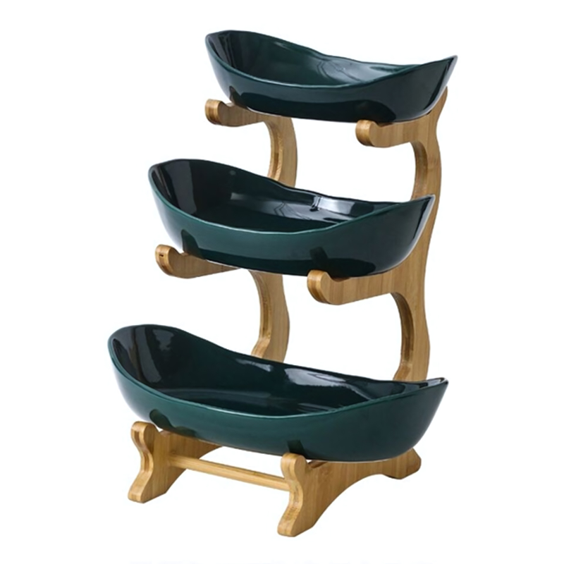 Junips | FruitTriad | Three-tier fruit bowl made of plastic