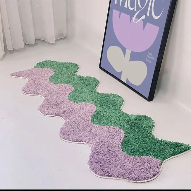 Junips | Abstract Color Block Rug made of Cotton-Polyester