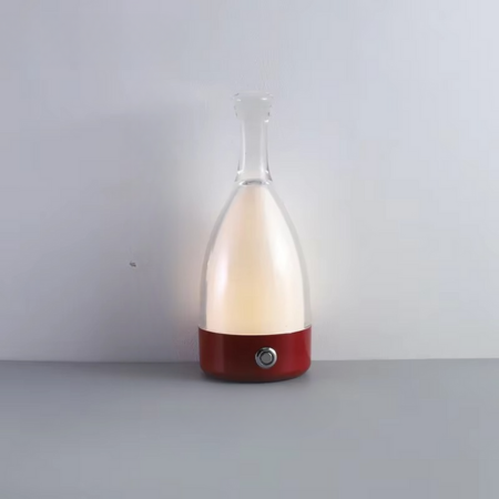 Junips | Wine Bottle Desk Lamp with Bluetooth Speaker – Rechargeable Modern Bedside Night Light
